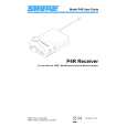 SHURE P4R RECEIVER Owners Manual