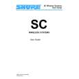 SHURE SC WIRELESS SYSTEM Owners Manual