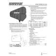 SHURE PA805WB Owners Manual